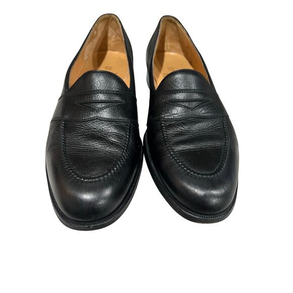 Gravati Handmade Italy Black Leather Loafers Men’s 12 M All Leather Dress main image 13